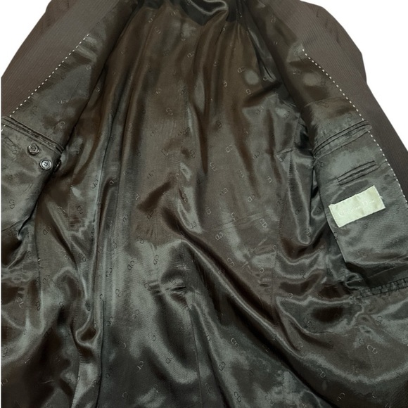 Christian Dior Black Pinstripe Blazer Sport Coat Jacket Men’s 38R IT48 - Picture 8 of 16